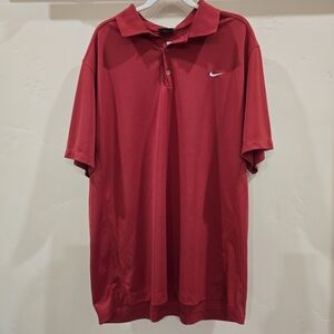 Nike Men's Golf Dri-Fit Red Polo Shirt XXL 2X